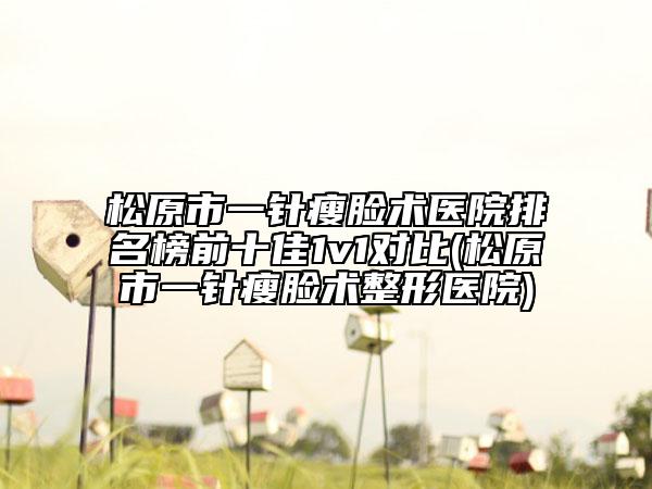 松原市一针瘦脸术医院排名榜前十佳1v1对比(松原市一针瘦脸术整形医院)