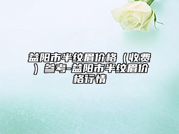 益阳市半纹眉价格（收费）参考-益阳市半纹眉价格行情