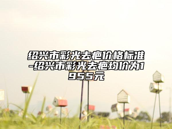 绍兴市彩光去疤价格标准-绍兴市彩光去疤均价为1955元