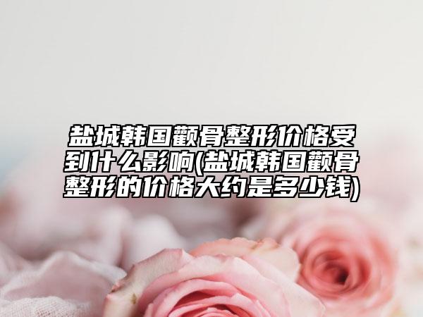 盐城韩国颧骨整形价格受到什么影响(盐城韩国颧骨整形的价格大约是多少钱)