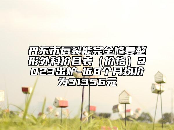 丹东市唇裂能完全修复整形外科价目表（价格）2023出炉-近8个月均价为31356元