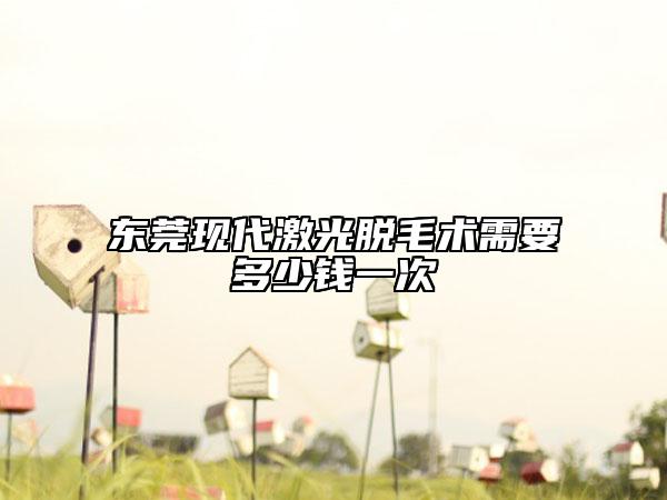 东莞现代激光脱毛术需要多少钱一次