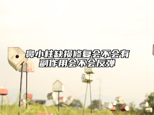 鼻小柱缺损修复会不会有副作用会不会反弹