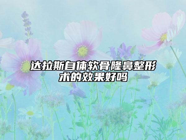 达拉斯自体软骨隆鼻整形术的效果好吗