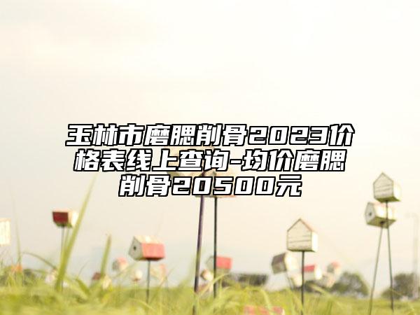 玉林市磨腮削骨2023价格表线上查询-均价磨腮削骨20500元