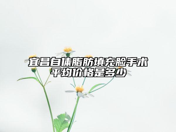 宜昌自体脂肪填充脸手术平均价格是多少