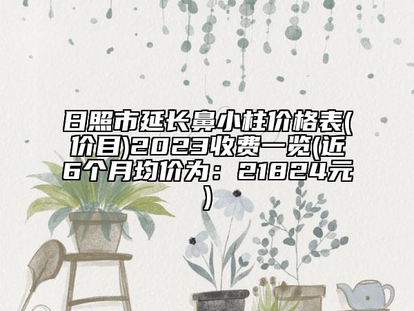 日照市延长鼻小柱价格表(价目)2023收费一览(近6个月均价为：21824元)