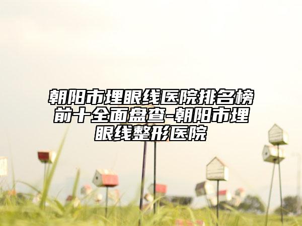 朝阳市埋眼线医院排名榜前十全面盘查-朝阳市埋眼线整形医院