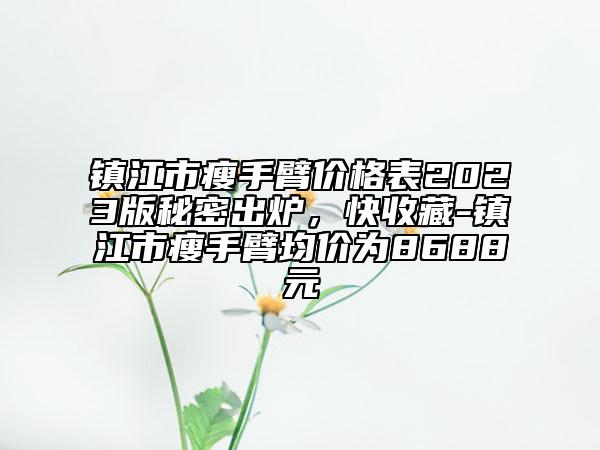 镇江市瘦手臂价格表2023版秘密出炉，快收藏-镇江市瘦手臂均价为8688元