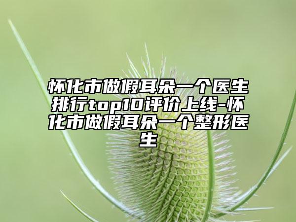 怀化市做假耳朵一个医生排行top10评价上线-怀化市做假耳朵一个整形医生