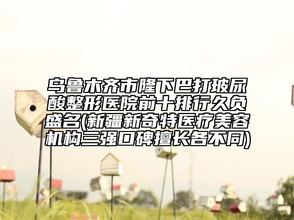 乌鲁木齐市隆下巴打玻尿酸整形医院前十排行久负盛名(新疆新奇特医疗美容机构三强口碑擅长各不同)