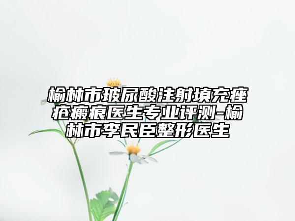 榆林市玻尿酸注射填充痤疮瘢痕医生专业评测-榆林市李民臣整形医生