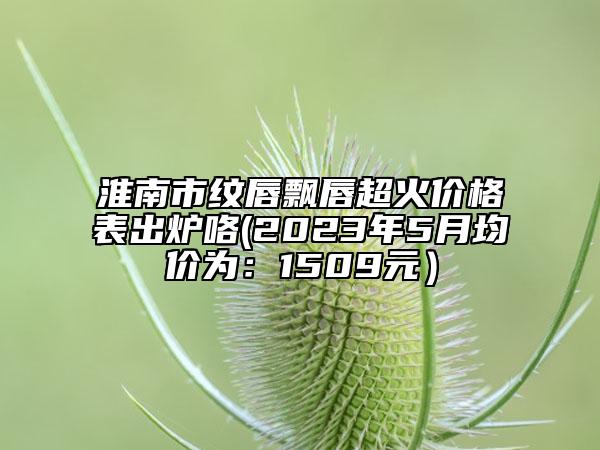 淮南市纹唇飘唇超火价格表出炉咯(2023年5月均价为：1509元）