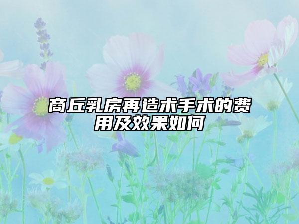 商丘乳房再造术手术的费用及效果如何