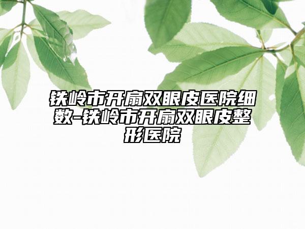 铁岭市开扇双眼皮医院细数-铁岭市开扇双眼皮整形医院