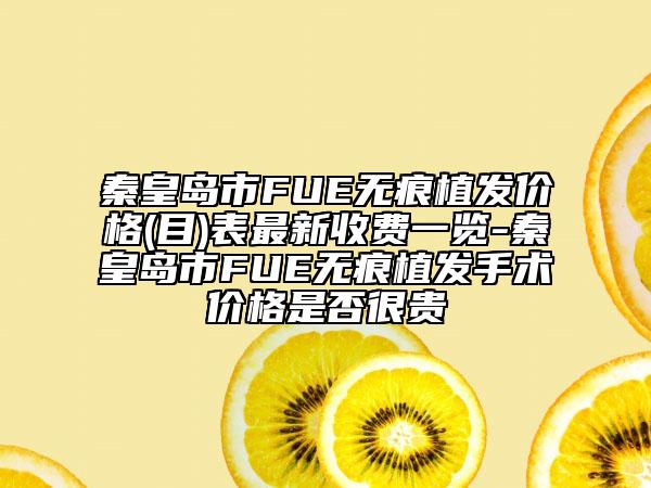 秦皇岛市FUE无痕植发价格(目)表最新收费一览-秦皇岛市FUE无痕植发手术价格是否很贵