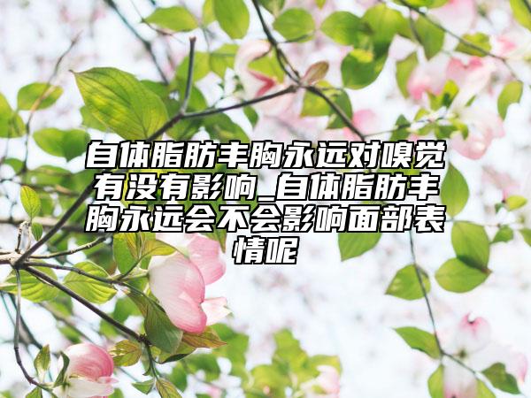 自体脂肪丰胸永远对嗅觉有没有影响_自体脂肪丰胸永远会不会影响面部表情呢