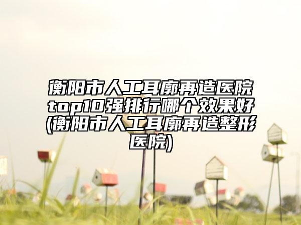 衡阳市人工耳廓再造医院top10强排行哪个效果好(衡阳市人工耳廓再造整形医院)