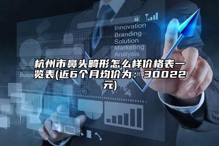 杭州市鼻头畸形怎么样价格表一览表(近6个月均价为：30022元)