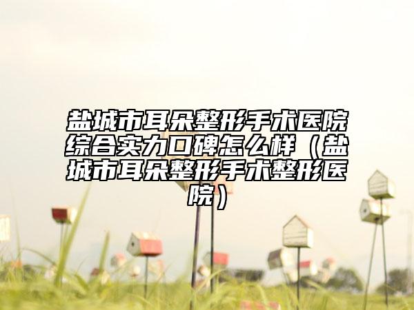 盐城市耳朵整形手术医院综合实力口碑怎么样（盐城市耳朵整形手术整形医院）