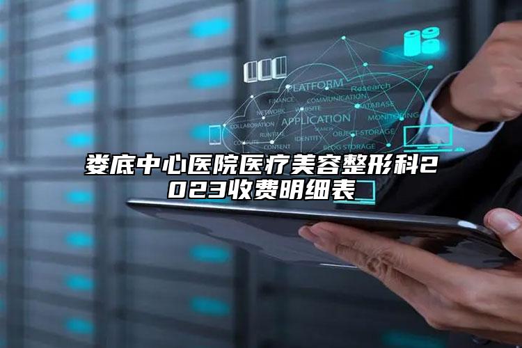 娄底中心医院医疗美容整形科2023收费明细表