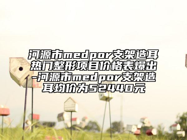 河源市medpor支架造耳热门整形项目价格表爆出-河源市medpor支架造耳均价为52440元