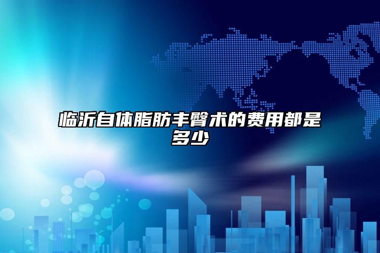 临沂自体脂肪丰臀术的费用都是多少
