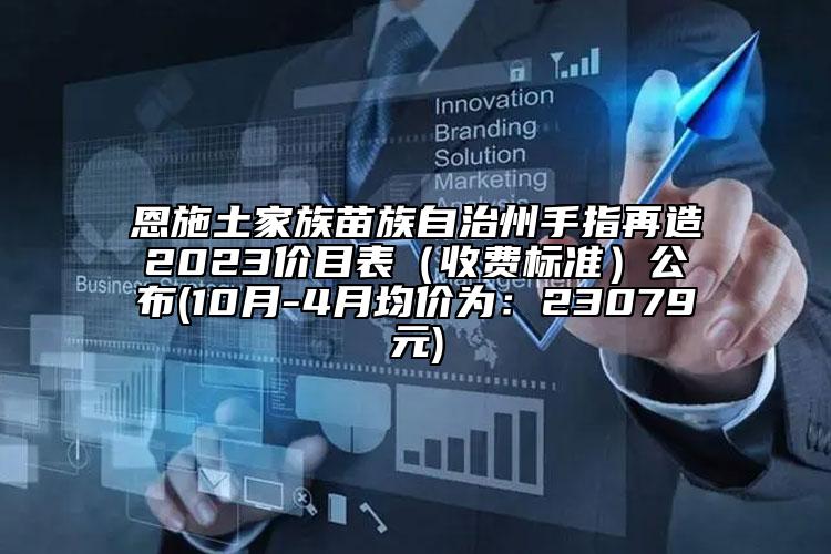 恩施土家族苗族自治州手指再造2023价目表（收费标准）公布(10月-4月均价为：23079元)