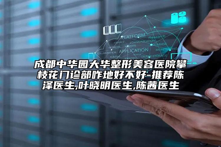 成都中华园大华整形美容医院攀枝花门诊部咋地好不好-推荐陈泽医生,叶晓明医生,陈茜医生
