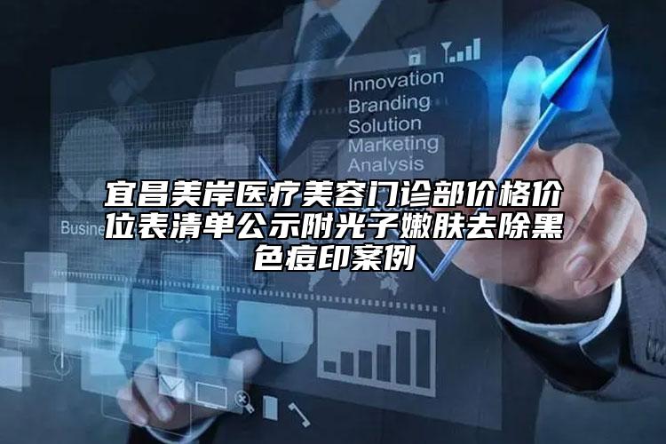 宜昌美岸医疗美容门诊部价格价位表清单公示附光子嫩肤去除黑色痘印案例