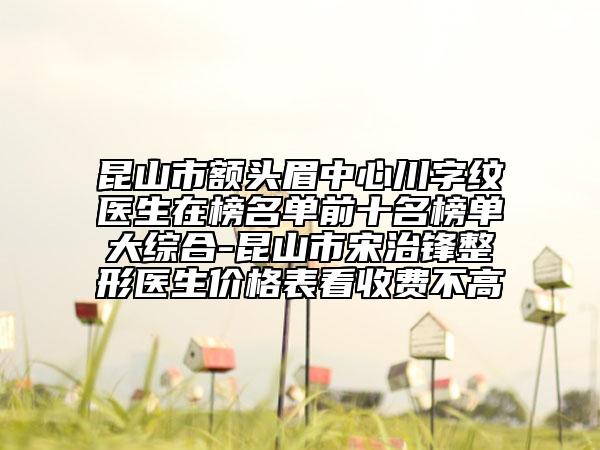 昆山市额头眉中心川字纹医生在榜名单前十名榜单大综合-昆山市宋治锋整形医生价格表看收费不高