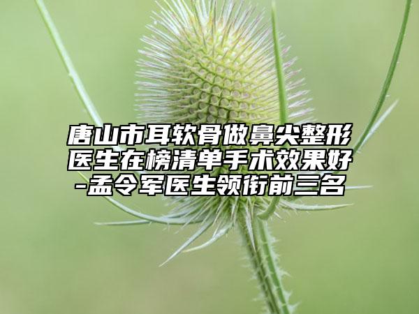 唐山市耳软骨做鼻尖整形医生在榜清单手术效果好-孟令军医生领衔前三名