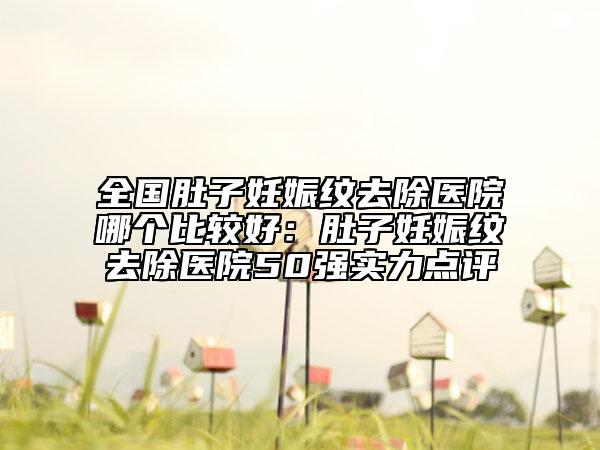 全国肚子妊娠纹去除医院哪个比较好：肚子妊娠纹去除医院50强实力点评