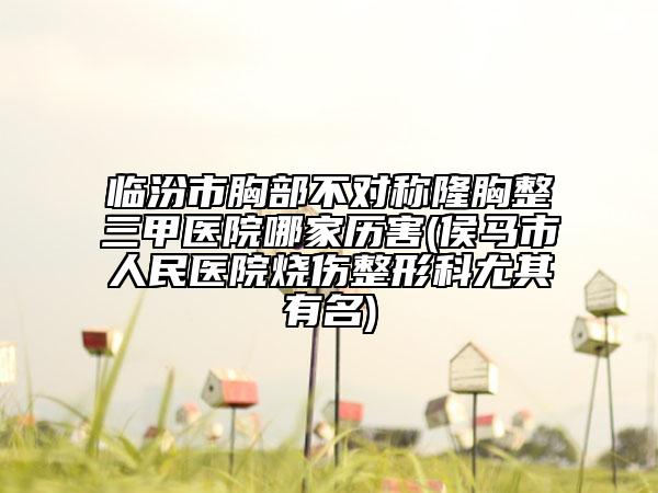 临汾市胸部不对称隆胸整三甲医院哪家历害(侯马市人民医院烧伤整形科尤其有名)