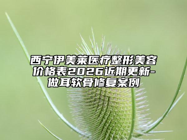 西宁伊美莱医疗整形美容价格表2026近期更新-做耳软骨修复案例