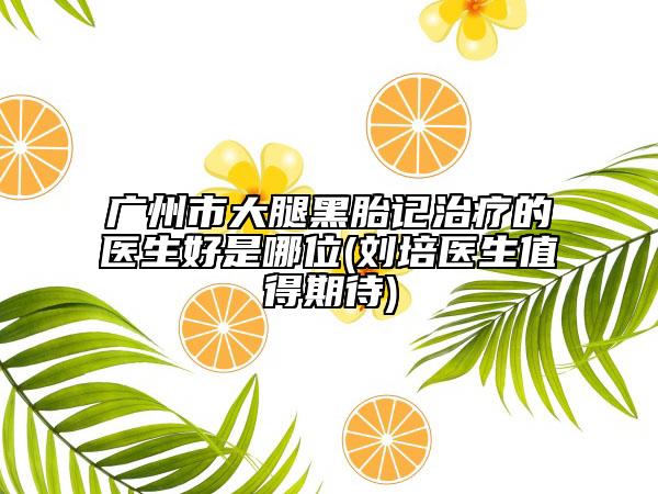 广州市大腿黑胎记治疗的医生好是哪位(刘培医生值得期待)