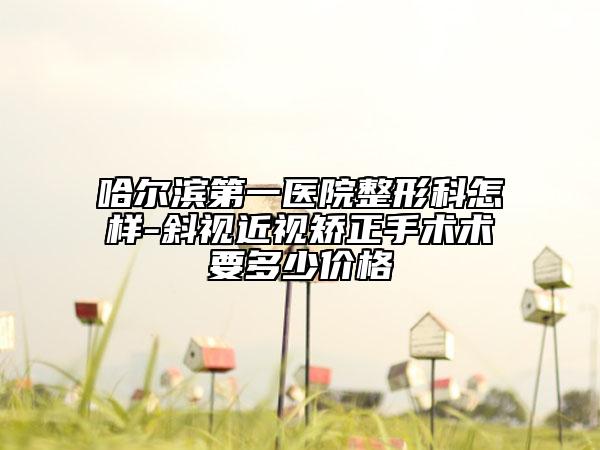 哈尔滨第一医院整形科怎样-斜视近视矫正手术术要多少价格