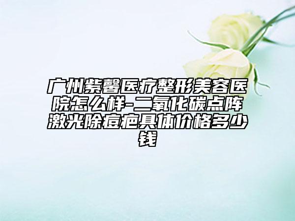 广州紫馨医疗整形美容医院怎么样-二氧化碳点阵激光除痘疤具体价格多少钱