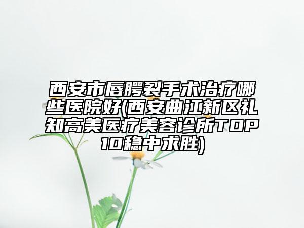 西安市唇腭裂手术治疗哪些医院好(西安曲江新区礼知高美医疗美容诊所TOP10稳中求胜)