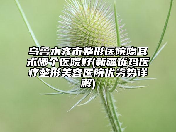 乌鲁木齐市整形医院隐耳术哪个医院好(新疆优玛医疗整形美容医院优劣势详解)
