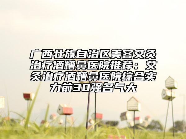 广西壮族自治区美容艾灸治疗酒糟鼻医院推荐：艾灸治疗酒糟鼻医院综合实力前30强名气大