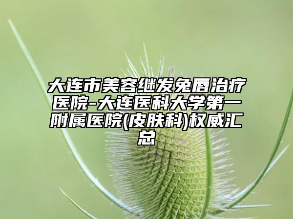大连市美容继发兔唇治疗医院-大连医科大学第一附属医院(皮肤科)权威汇总