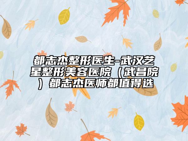 都志杰整形医生-武汉艺星整形美容医院（武昌院）都志杰医师都值得选