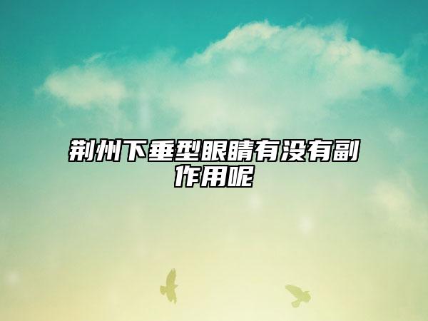 荆州下垂型眼睛有没有副作用呢