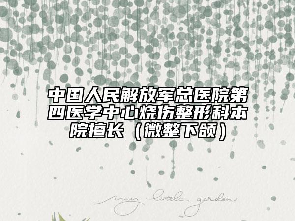 中国人民解放军总医院第四医学中心烧伤整形科本院擅长（微整下颌）