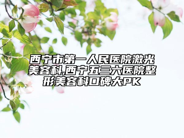 西宁市第一人民医院激光美容科,西宁五三六医院整形美容科口碑大PK