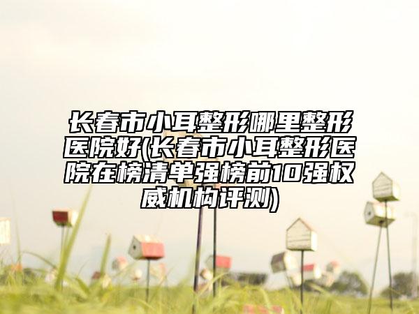 长春市小耳整形哪里整形医院好(长春市小耳整形医院在榜清单强榜前10强权威机构评测)