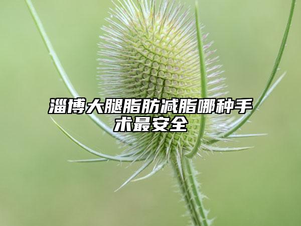 淄博大腿脂肪减脂哪种手术最安全