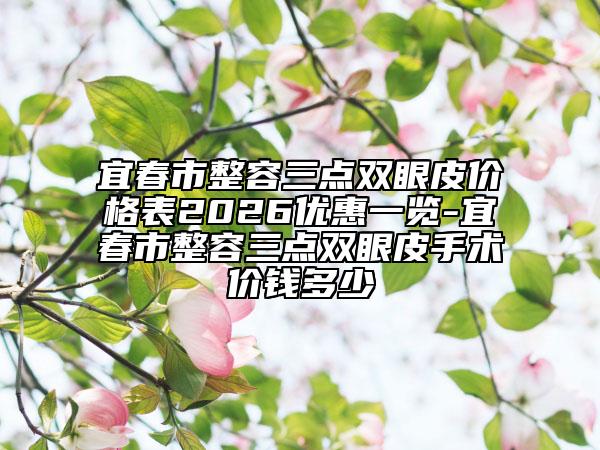 宜春市整容三点双眼皮价格表2026优惠一览-宜春市整容三点双眼皮手术价钱多少