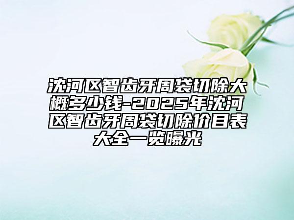 沈河区智齿牙周袋切除大概多少钱-2025年沈河区智齿牙周袋切除价目表大全一览曝光